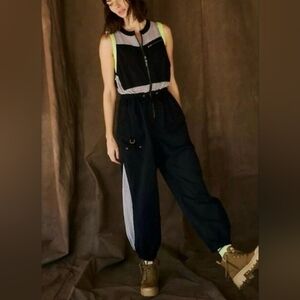 NWT Free People Inhale Jumpsuit Cargo Utility One Piece